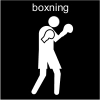 En pictogrambild som symbolisrerar boxning