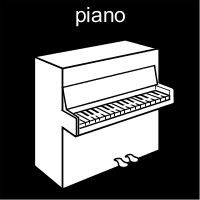 Pictogrambild: Piano